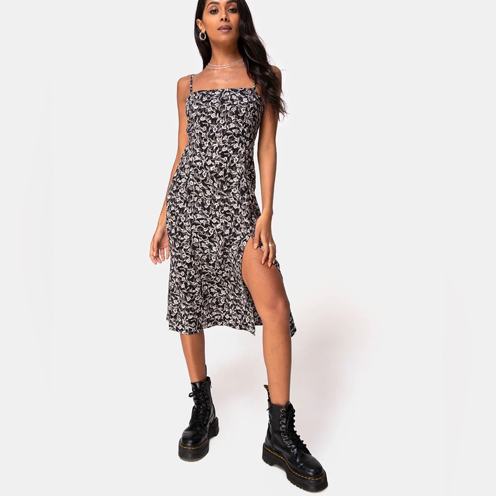 American eagle floral midi dress size S